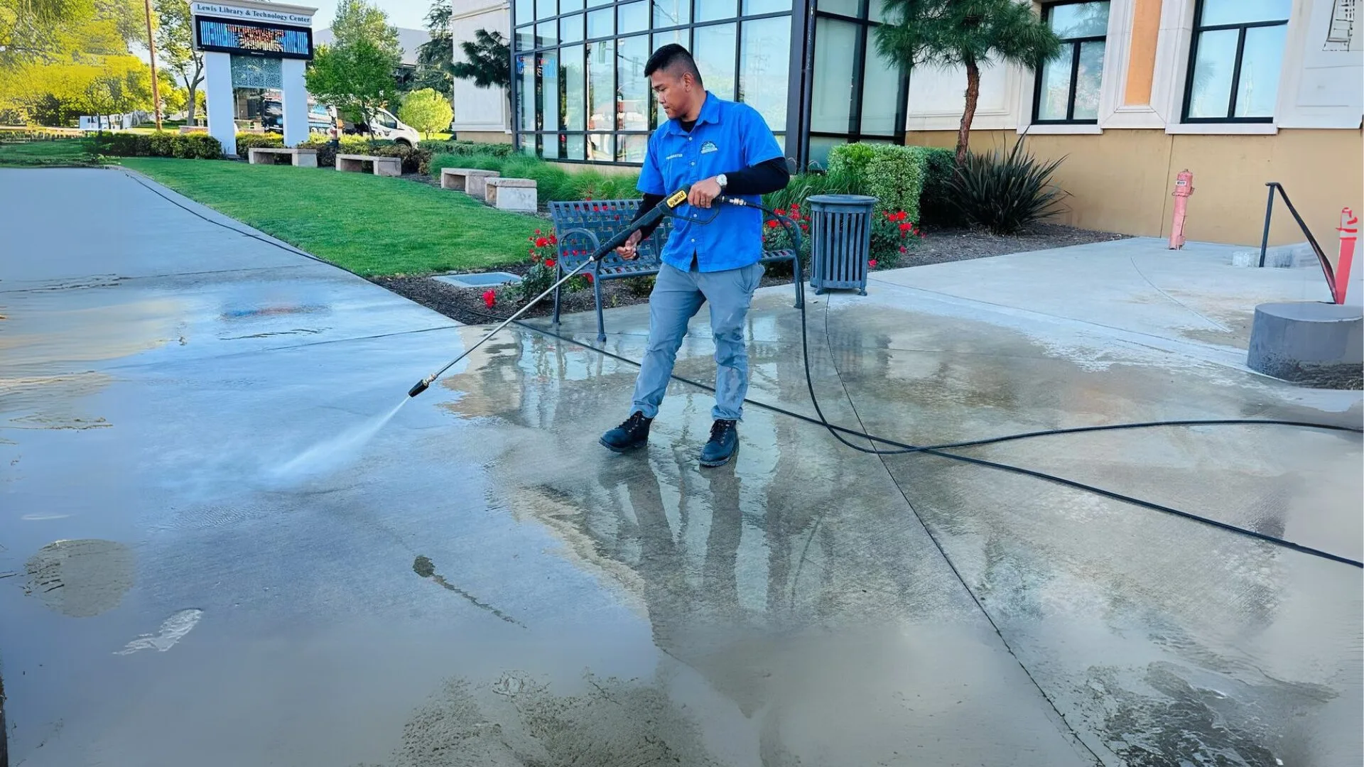 pressure washing