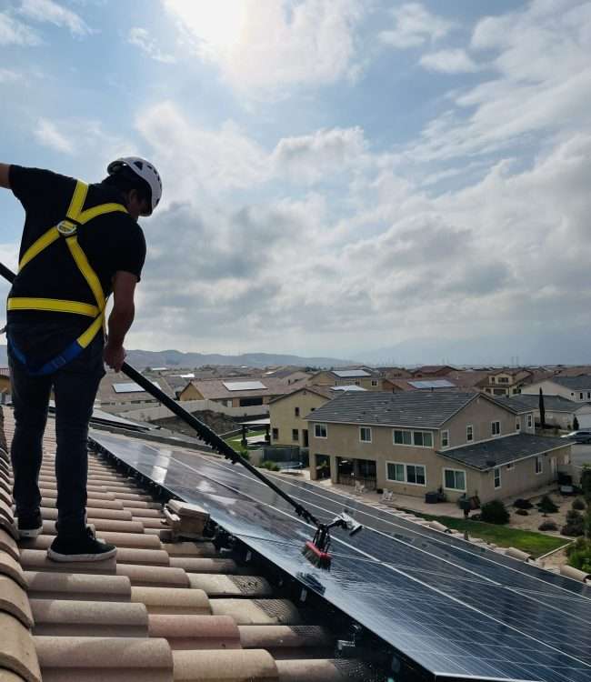 solar panel cleaning