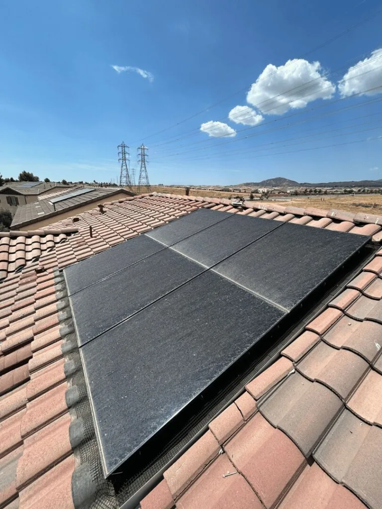 solar panel cleaning before and after