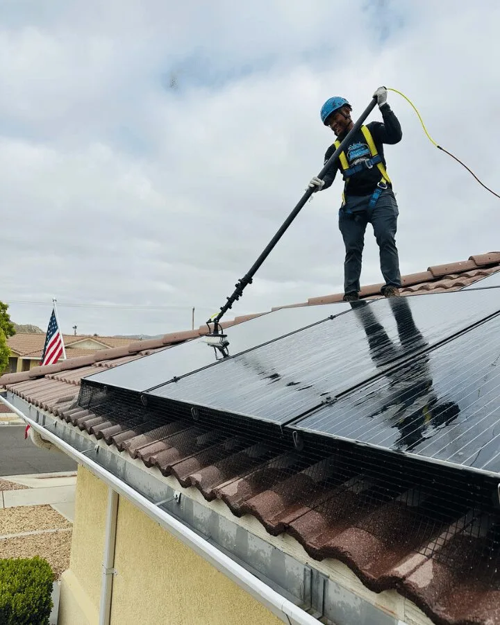 solar panel cleaning