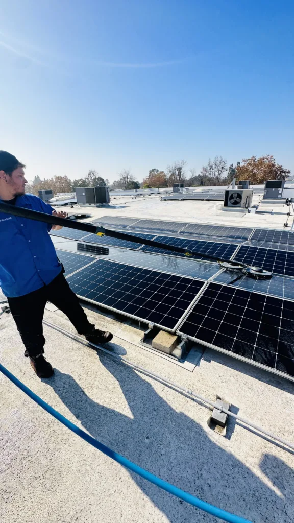 solar panel cleaning
