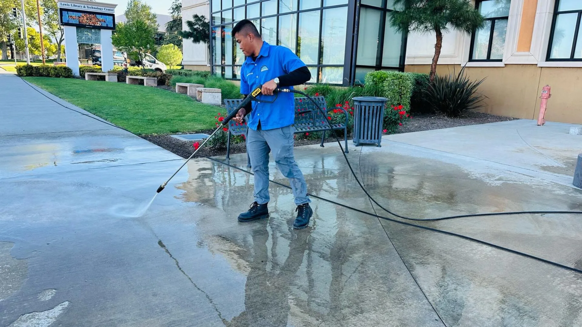 pressure washing