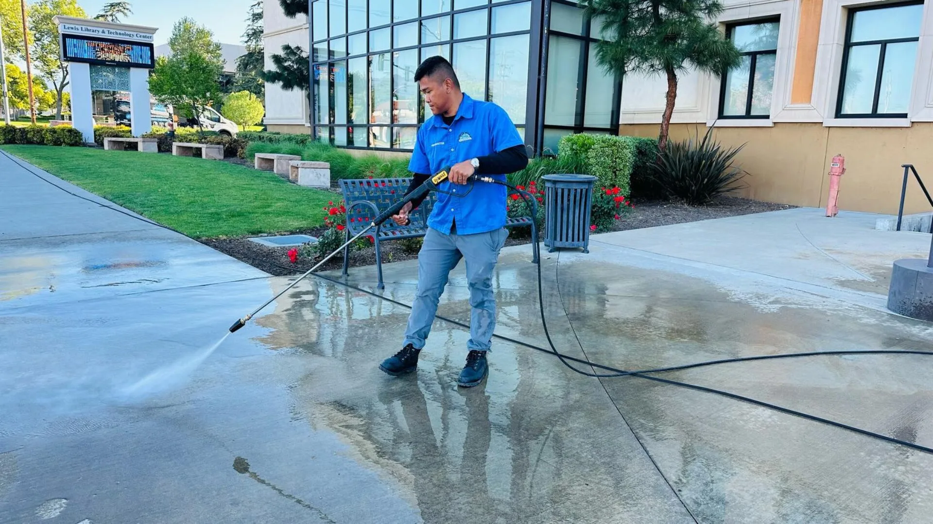 pressure washing