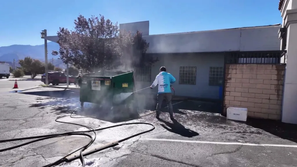 dumpster pad cleaning 7