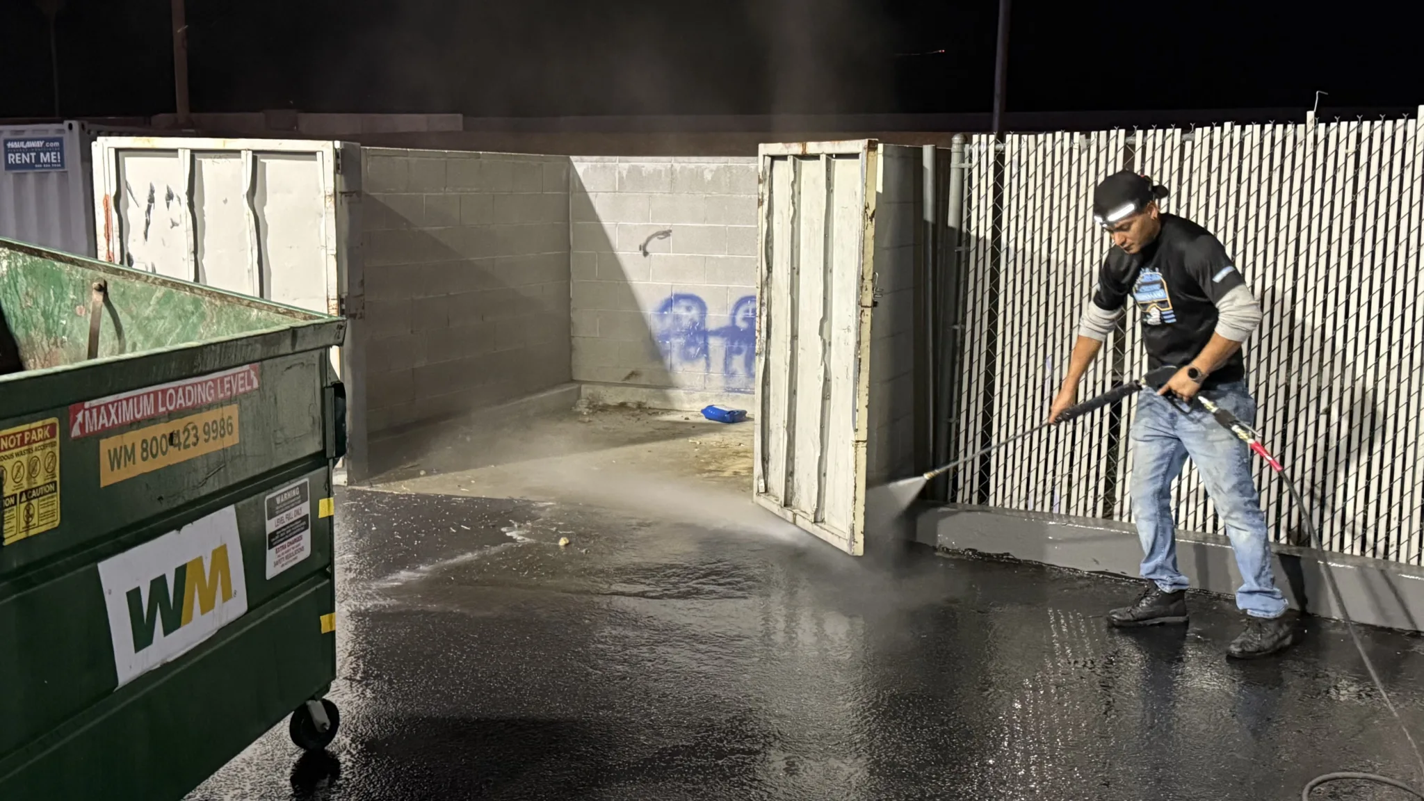 dumpster pad cleaning 5