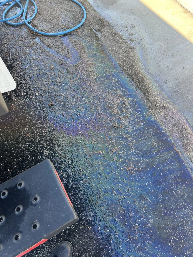 oil stain removal cleaning