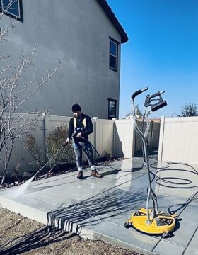 pressure washing