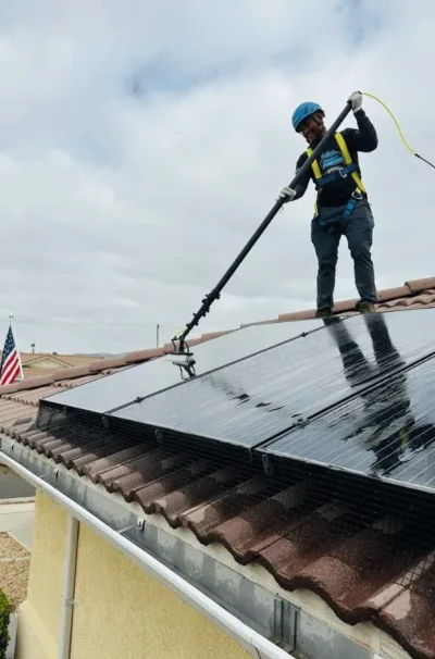 solar panel cleaning