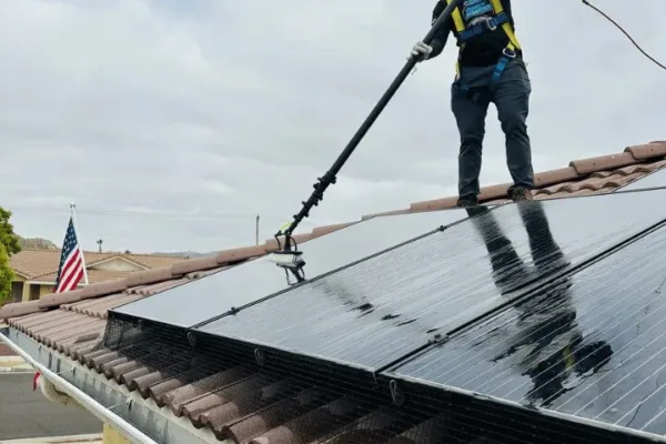 solar panel cleaning