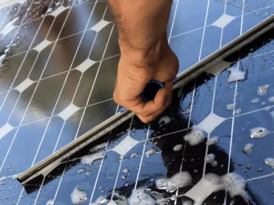 solar panel cleaning