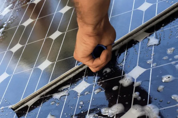 solar panel cleaning